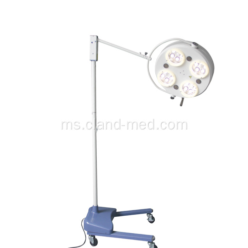 Hospital Perubatan Berkualiti Tinggi Hospital Portable Flooring Berdiri Lampu Operasi LED Dengan Reflektor 4